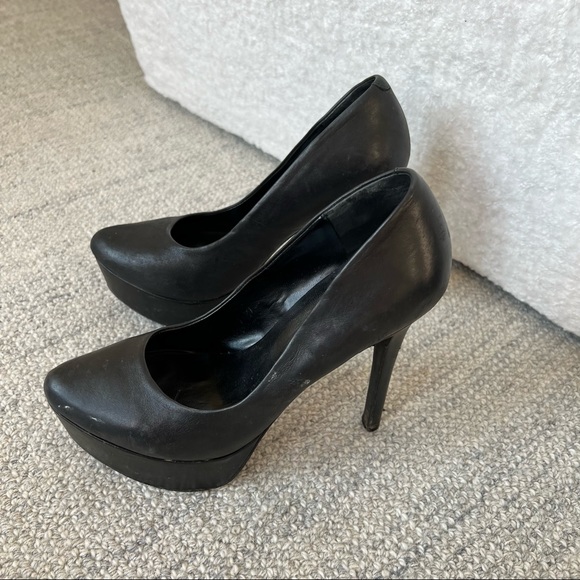 Ashley Simpson black high heel pumps - size 8.5 - Picture 4 of 10